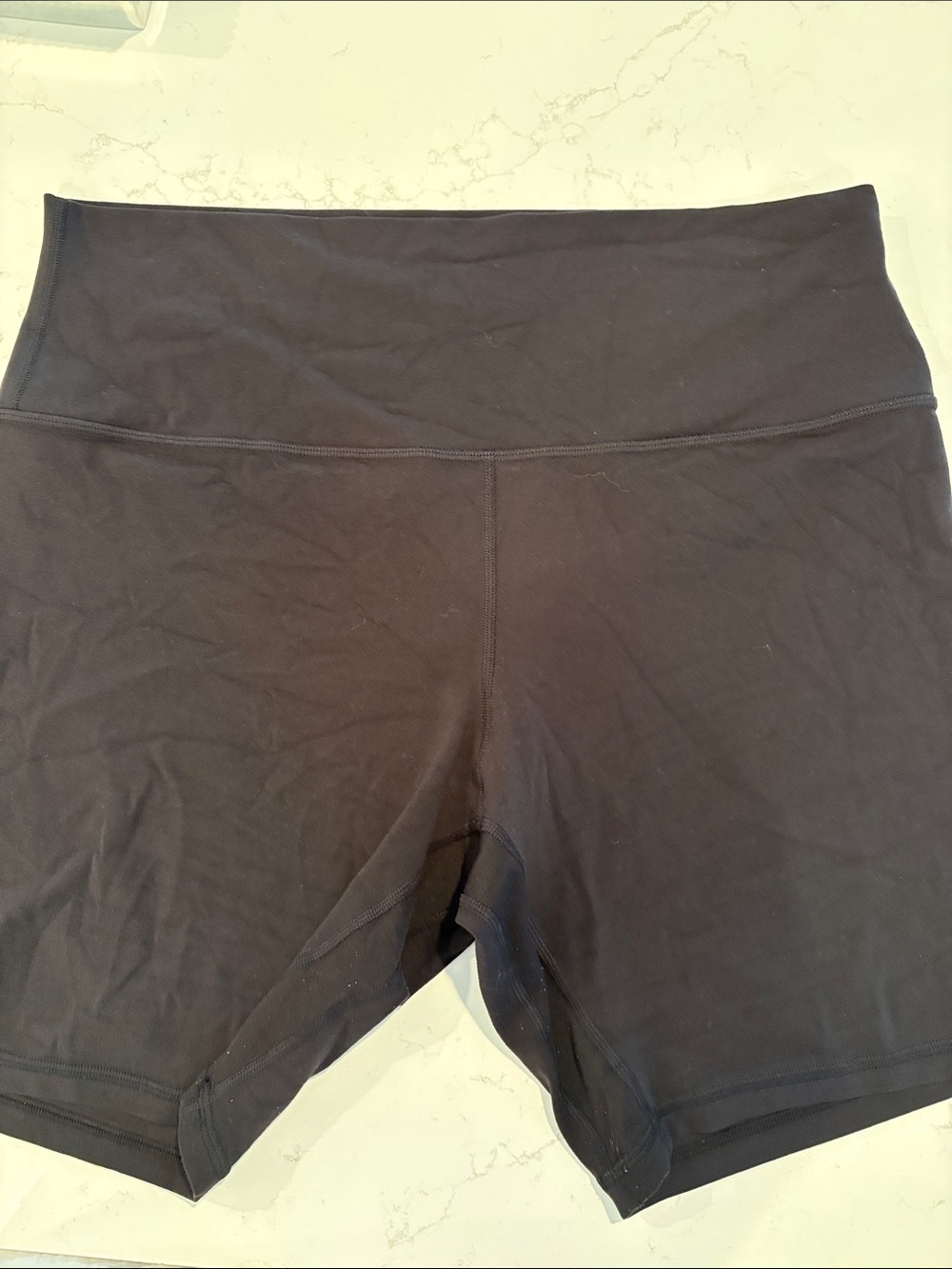 lululemon athletica Black High-Rise Bike Shorts size 14 black
